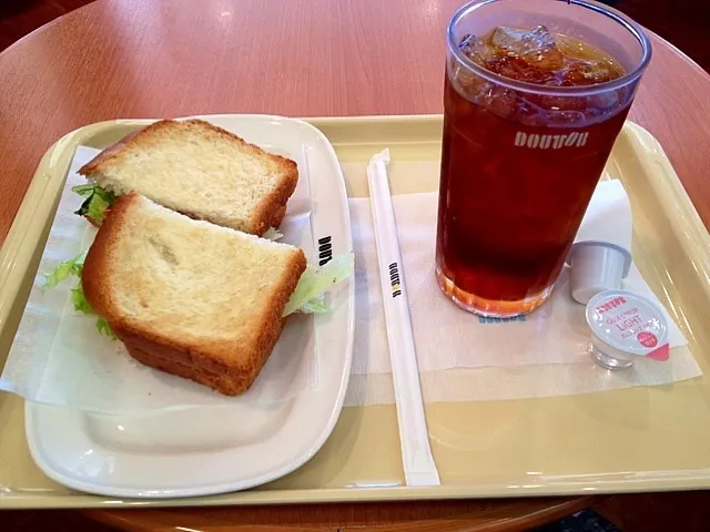 Snapdishの料理写真:ドトールコーヒーのモーニングセット|小鳥さん