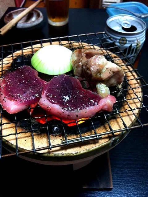 イノシシと鶏の焼肉|hoさん