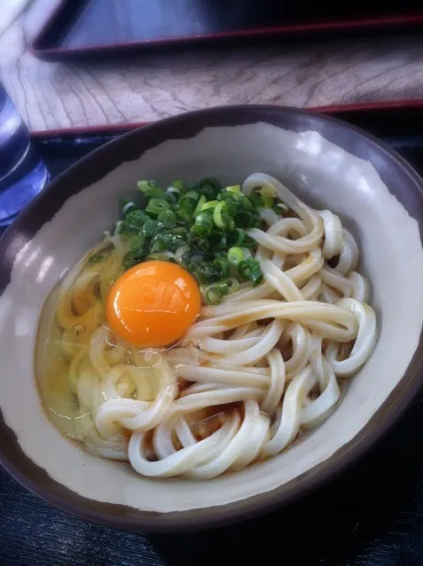 讃岐の釜玉うどん|さきさん