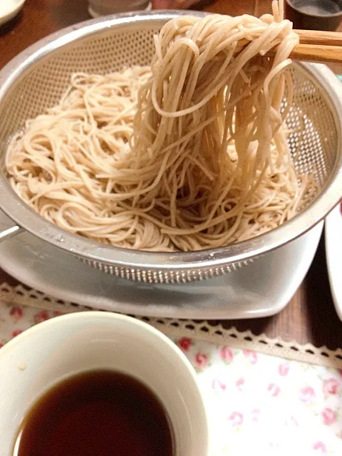 奈良、都祁村の蕎麦入り素麺|にゃにゃさん