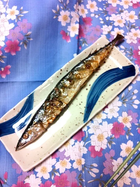 さんまの塩焼き  a saury|yoshiee mizutaniさん