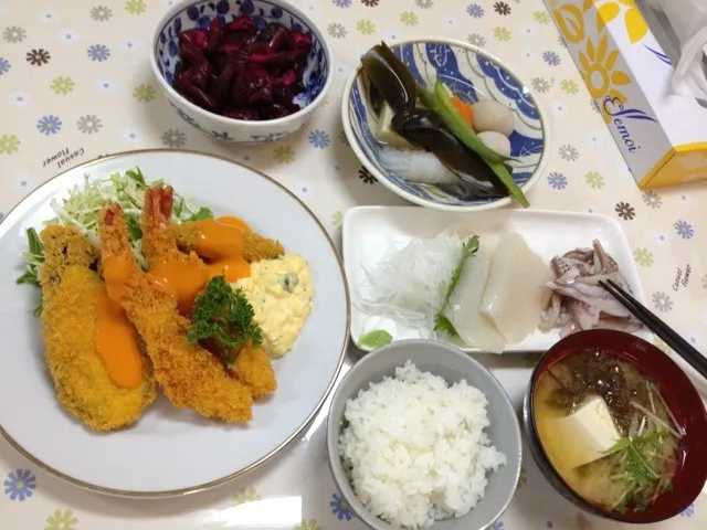 乗船初日夕食完成でつ！|ジローさん