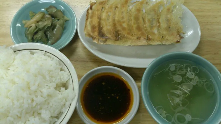 焼き餃子ライスセット大盛り|ゆうじろうさん