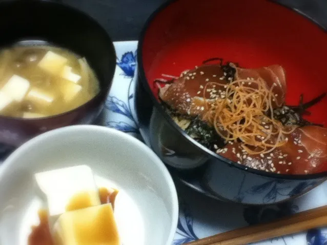 まぐろの漬け丼 8/20|ちささん