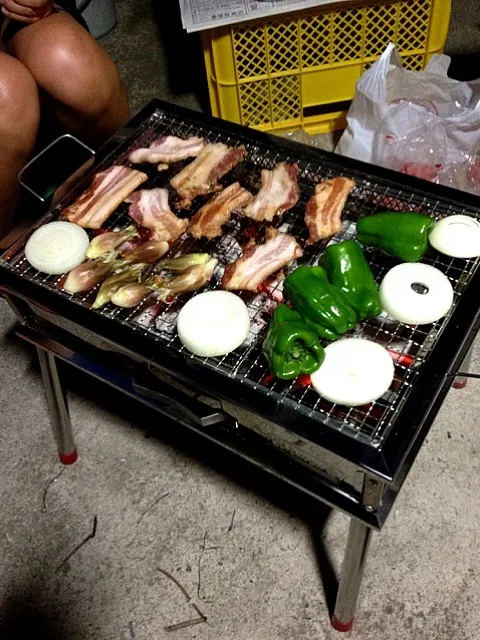 旦那宅でＢＢＱ|ユキやんさん