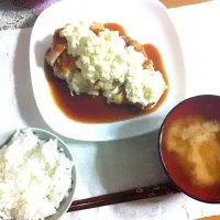 チキン南蛮＆大根の味噌汁|友希さん