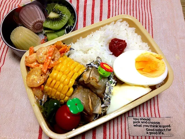 Snapdishの料理写真:今日の息子のお弁当☆多かったかな？|satomiさん