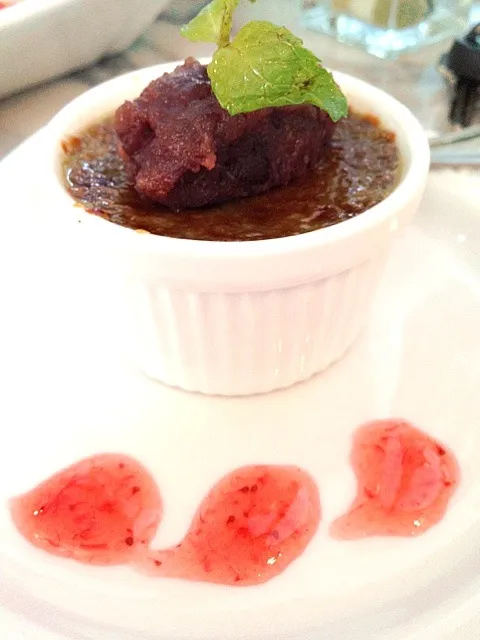 Green tea creme brulee n red bean|I'm a pasta lover ..さん