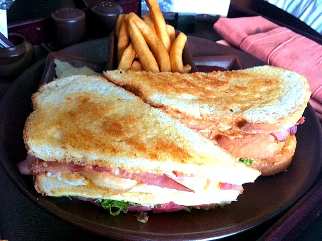 Snapdishの料理写真:Pullman Club Sandwich|Agnes Jeoさん