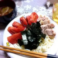 Snapdishの料理写真:サラダうどん|ねむりさん