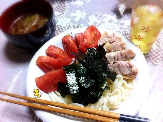 Snapdishの料理写真:サラダうどん|ねむりさん