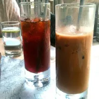 冰红茶、冰咖啡 iced black tea, iced coffee|Veronica Chenさん