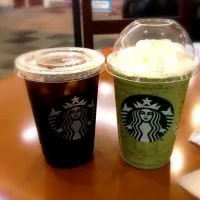 Snapdishの料理写真:スタバ 抹茶クリームフラペチーノ|mikuさん