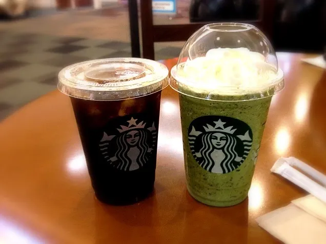 Snapdishの料理写真:スタバ 抹茶クリームフラペチーノ|mikuさん