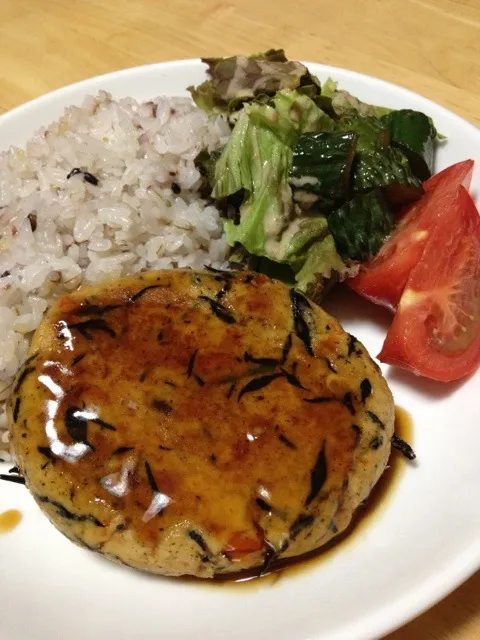 鶏ひき肉とおからのハンバーグ|のんこさん