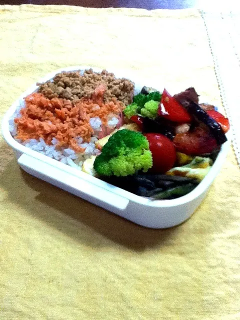 鶏照り夏野菜ソテー／卵焼き／カボチャチーズ／きんぴら|mikiさん