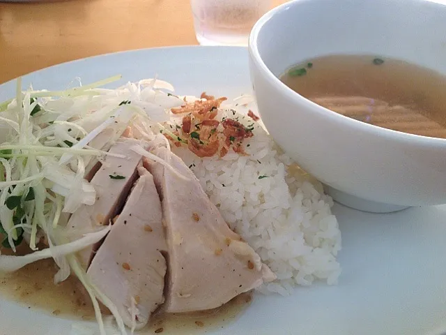 蒸し鶏のねぎソースプレート|ぶっちさん