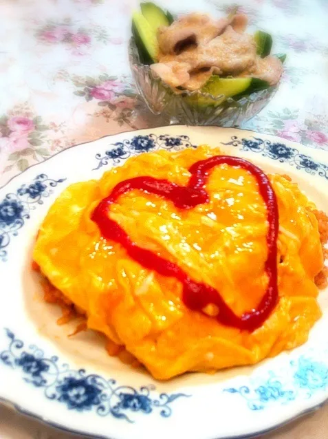 Snapdishの料理写真:おひさしＳＤ♡パパリクエスト♪特盛オムライス|由寿妃さん