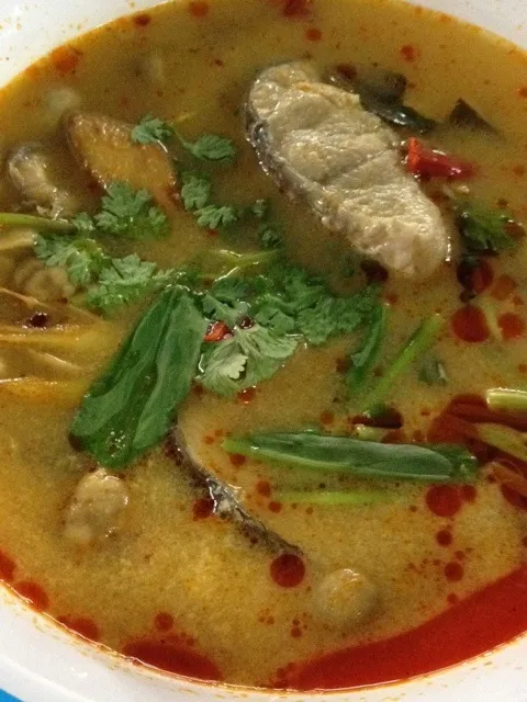 Snapdishの料理写真:ต้มยำปลาช่อนน้ำข้น, tom-yum-pla-chon-nam-khon|Tunaさん