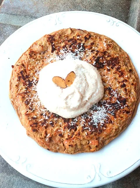 carrot cake protein pancake 🐰|vanessa volpicelliさん