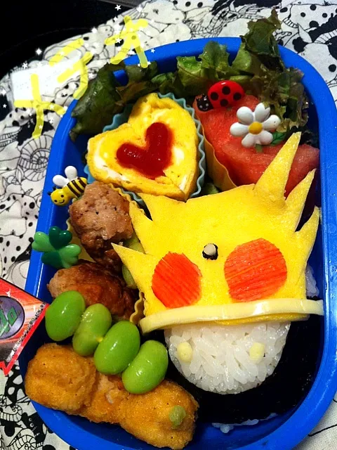 幼稚園のお弁当が始まった!!仮面ライダーメテオ弁当☆|ひなはるさん