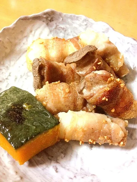 豚肉の厚揚げ エリンギオーブン焼き|りんさん