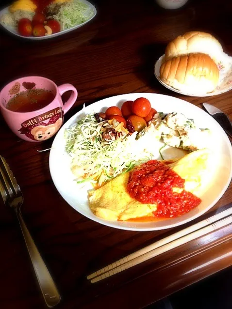 Snapdishの料理写真:朝ごはん(*^^*)|sacha♡さん