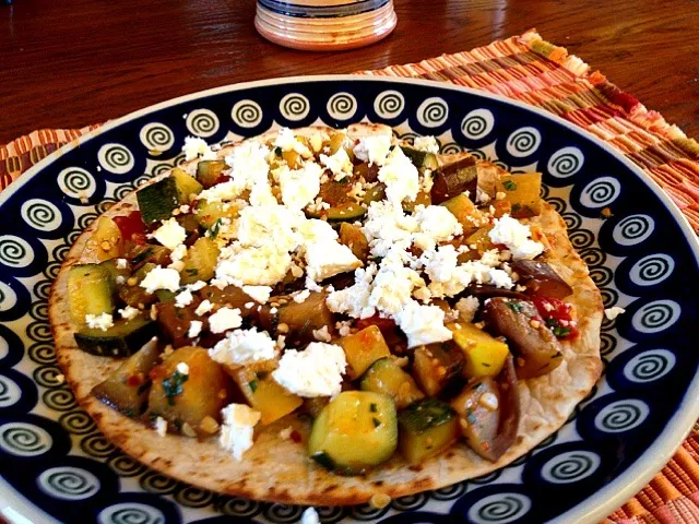 Snapdishの料理写真:eggplant, squash, chipotle tortilla|Matthew Cashenさん