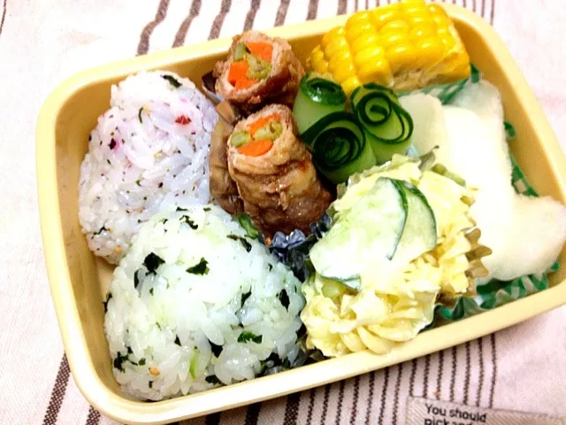 Snapdishの料理写真:今日の息子のお弁当☆気持ち少なめに。|satomiさん