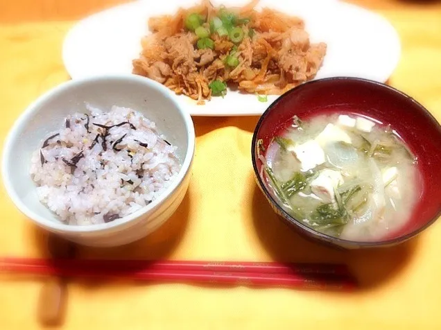 豚キムチ定食|古賀由紀子さん