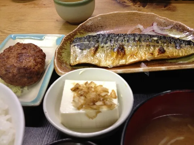 今日の病食。鯖の塩焼き定食650円|yossiniさん