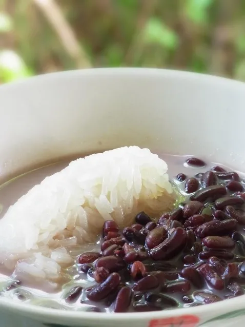 💖Sweet Sticky Rice & Black Beans in Coconut Milk💖(Khao Niew Tor Dam)|🙏😄さん