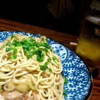 塩焼きそばとビール＼(^^)／|みなみかわみづきさん