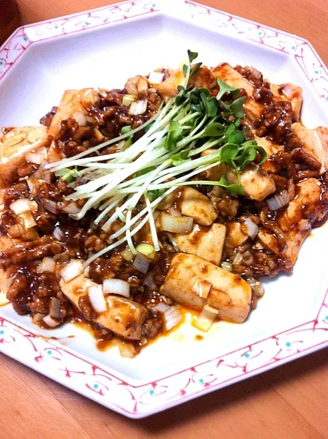 今日のダンナ飯 麻婆豆腐 Today's dinner for my huz.|yoshiee mizutaniさん