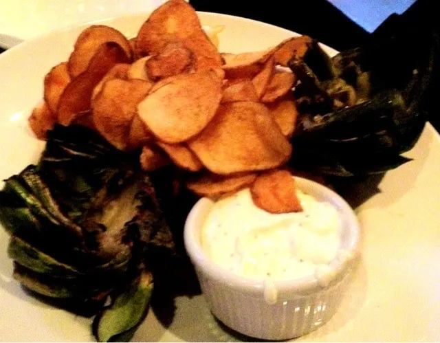 Grilled #Artichoke with #Chips|sooprcoolchicaさん