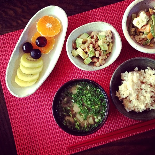 Snapdishの料理写真:朝ごはんしっかり食べて！行きますか〜|iさん