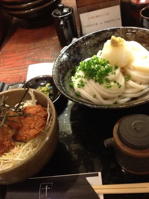 おろしコロ＆みぞれカツ丼(^o^)|きむらゆういちさん