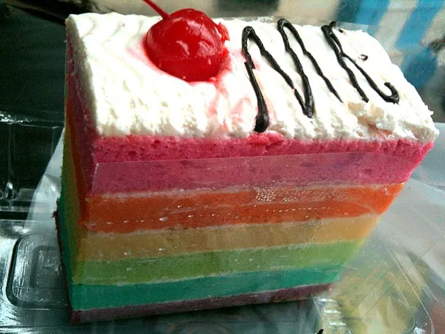 rainbow cake ala jember  (‾ ‾")|cucuth echaさん