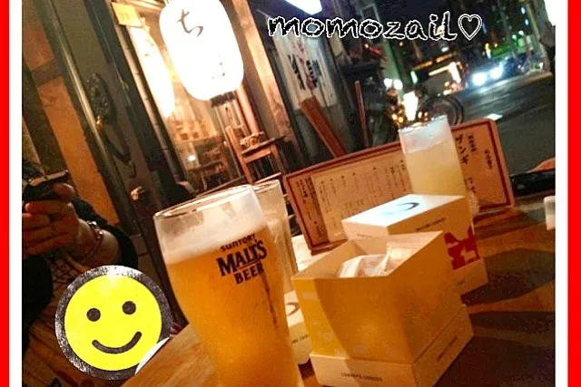 お店の外で♡🍻|けいちゃん（ももザィル）さん