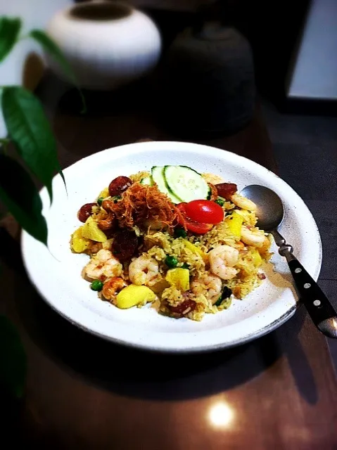 fry rice with prawn and pineapple|rick chanさん