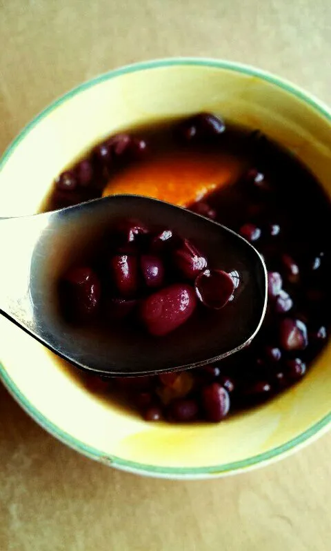 My simple delight of the day again: red bean soup.|Ellison C.さん