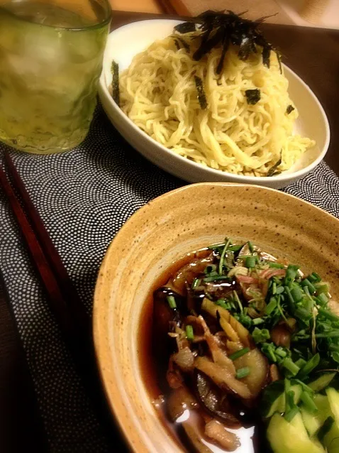 ナスと豚バラで冷やしつけ麺|aveeさん