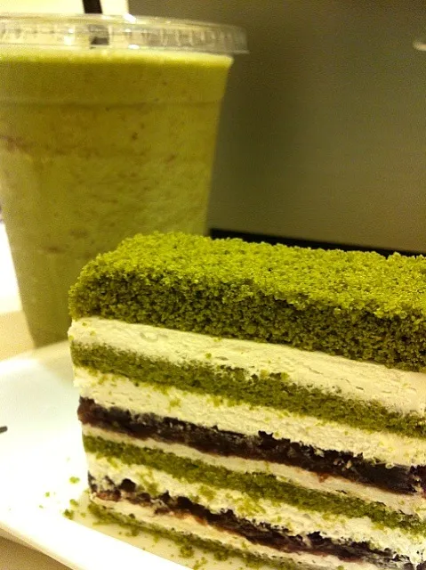 matcha azuki cake|hweeyhさん