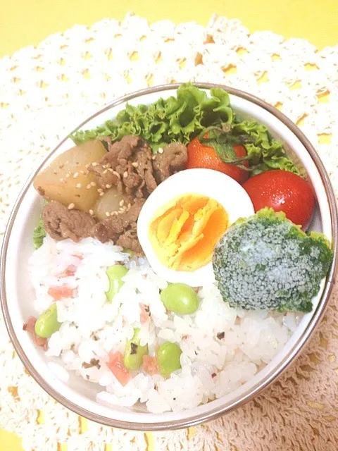 お野菜たっぷりお弁当|ぽんすけさん