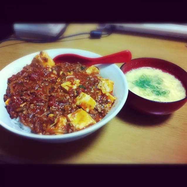 トマト麻婆丼|えいじさん