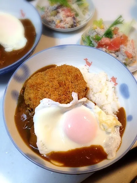 コロッケカレー 目玉焼きのせ|なおさん