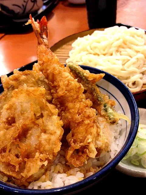 小天丼＋ざるそば|くぽさん