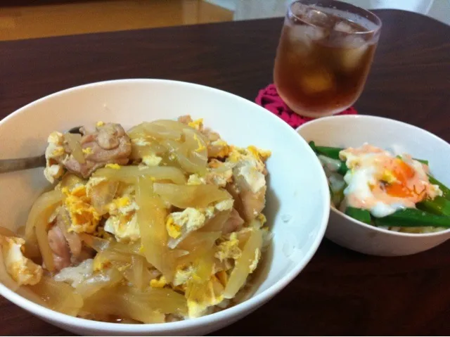 親子丼と大根おくらサラダ|由美さん