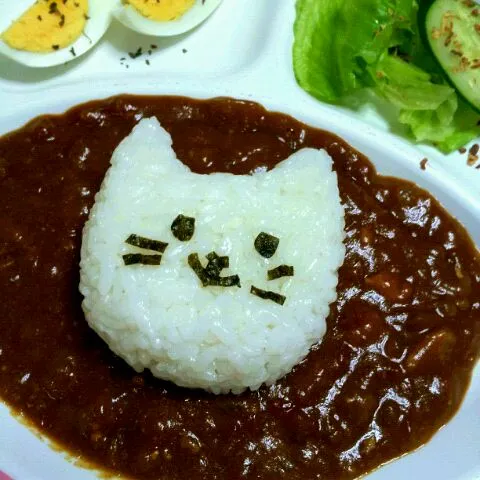 カレーライス(=‘ｘ‘=)|にゃぷさん