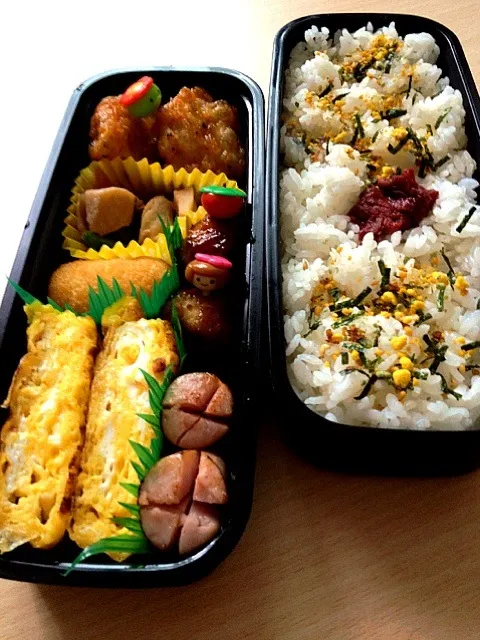 Snapdishの料理写真:手抜き弁当|蒼空Mamさん